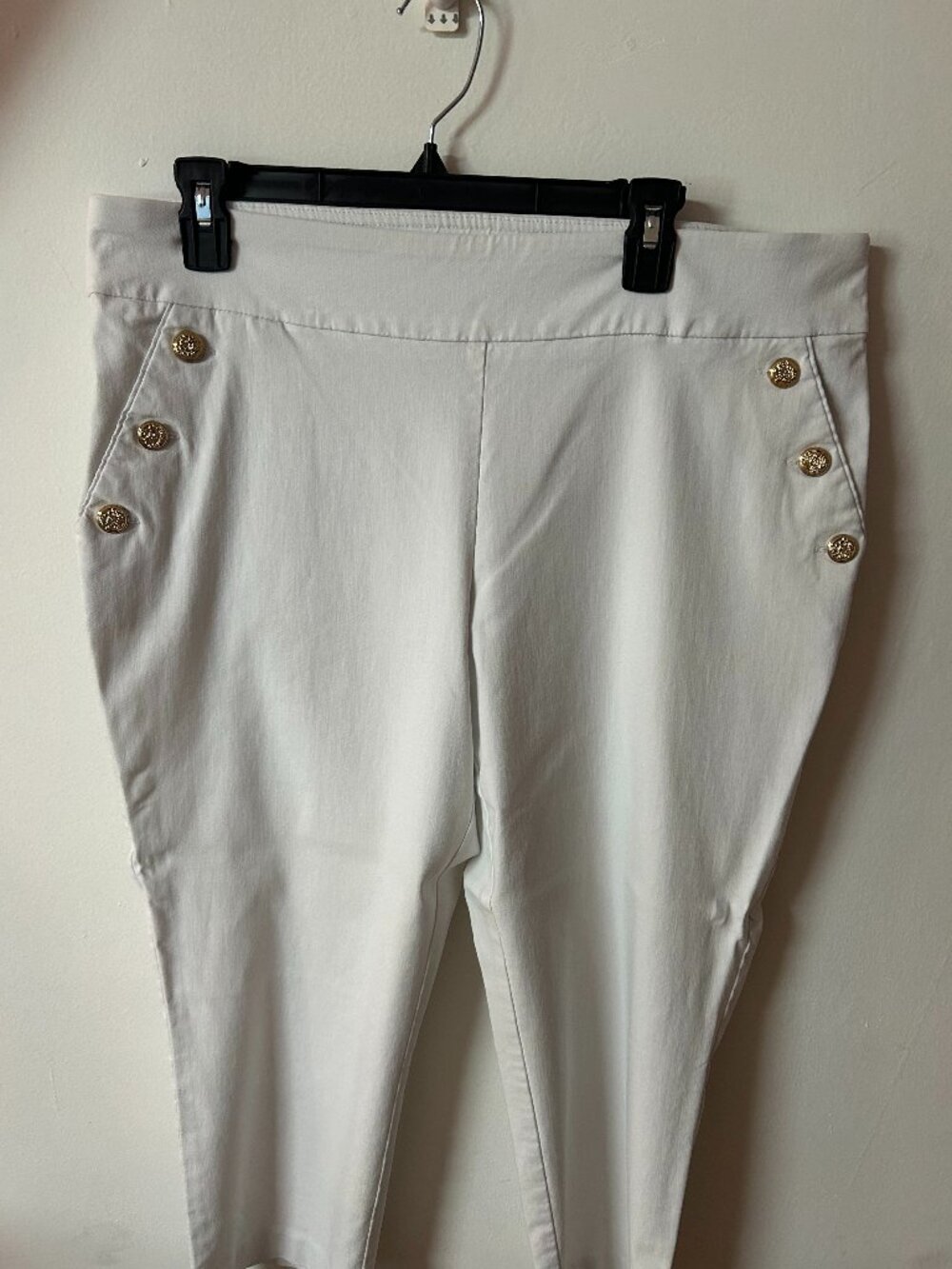 Counterparts White Sailor Crop Pants – Women's XL